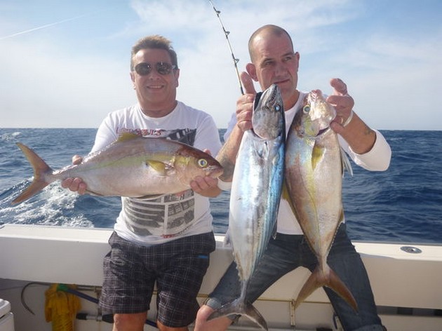 Beautiful Catch - Steve Flanagan and Bryan Edwards on the boat Cavalier Cavalier & Blue Marlin Sport Fishing Gran Canaria