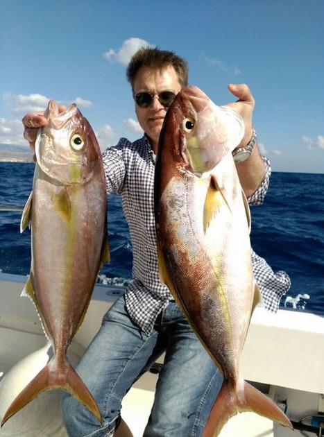 Amberjacks - Jonas Nordström from Sweden on the Cavalier Cavalier & Blue Marlin Sport Fishing Gran Canaria