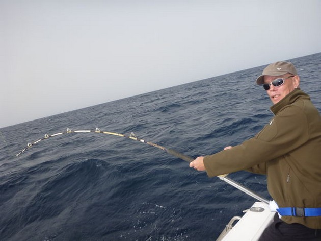 Hook up - Jimmy Malmén from Sweden Cavalier & Blue Marlin Sport Fishing Gran Canaria