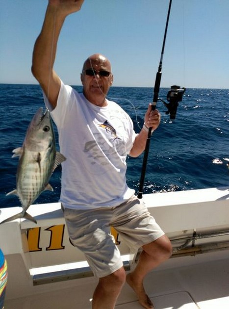 Noord Atlantische Bonito voor David Bourne uit Engeland Cavalier & Blue Marlin Sport Fishing Gran Canaria
