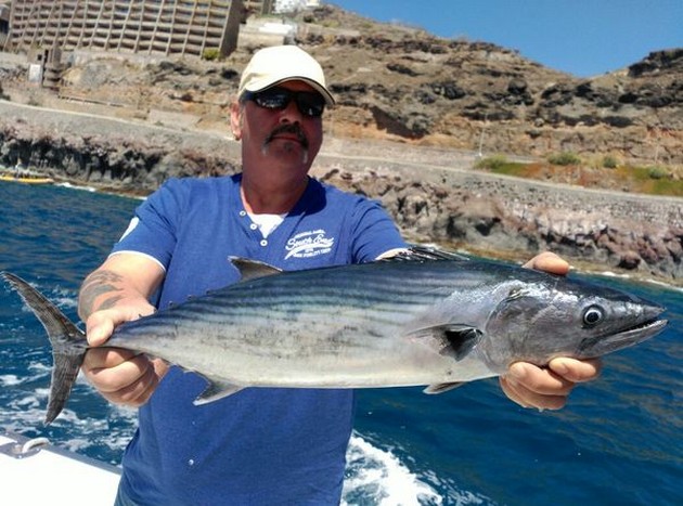 North Atlantic Bonito caught by Maarten Bos from Holland Cavalier & Blue Marlin Sport Fishing Gran Canaria