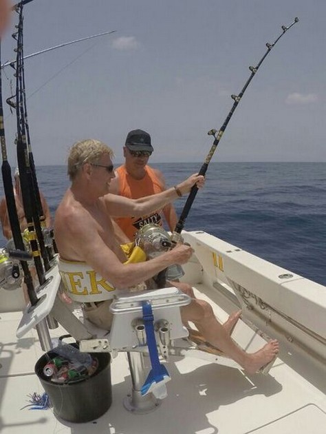 Hooked Up - Jan Bovendeur from Holland is fighting a Blue Marlin Cavalier & Blue Marlin Sport Fishing Gran Canaria