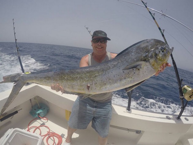 Mooie grote Dorado voor Peter Heineken. Cavalier & Blue Marlin Sport Fishing Gran Canaria