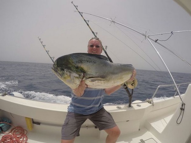 Well done - Big Dorado caught by Roelof on the boat Cavalier Cavalier & Blue Marlin Sport Fishing Gran Canaria