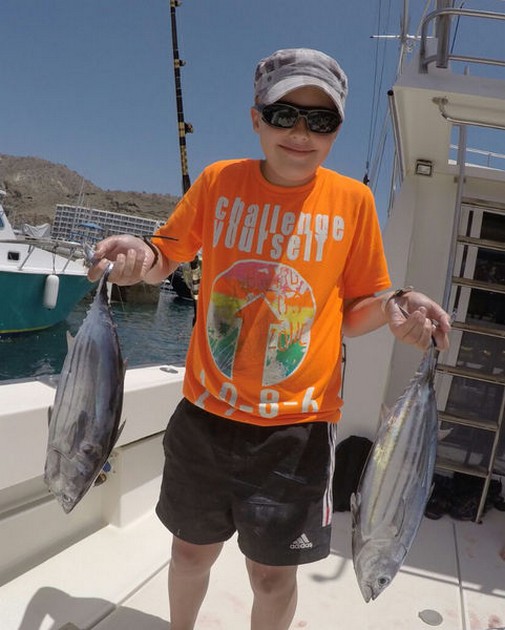 Skipjack Tuna - Torben Somplatzki was very happy with his catch Cavalier & Blue Marlin Sport Fishing Gran Canaria