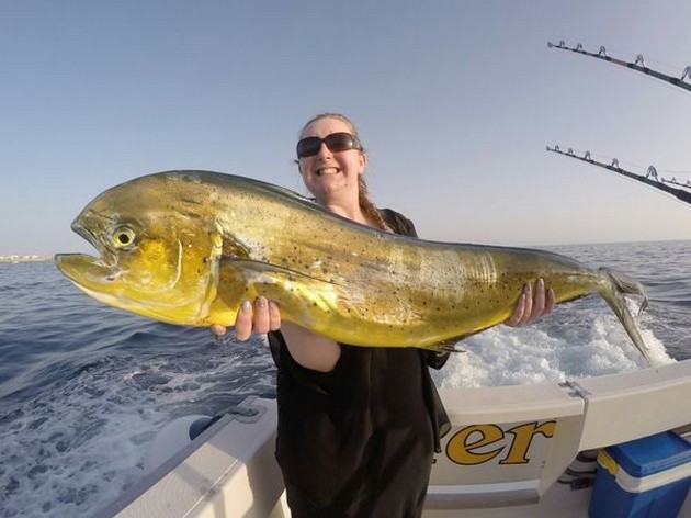 Dorado - Anne Macrae  from Scotland Cavalier & Blue Marlin Sport Fishing Gran Canaria