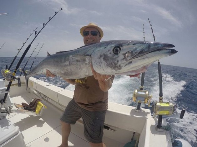 18 kg Wahoo - 40 lbs Wahoo caught by Danyal Cevik from Holland Cavalier & Blue Marlin Sport Fishing Gran Canaria
