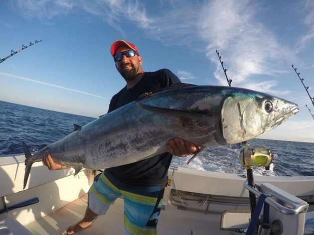 26 kg Wahoo caught by Alexis Jerominos from the UK Cavalier & Blue Marlin Sport Fishing Gran Canaria