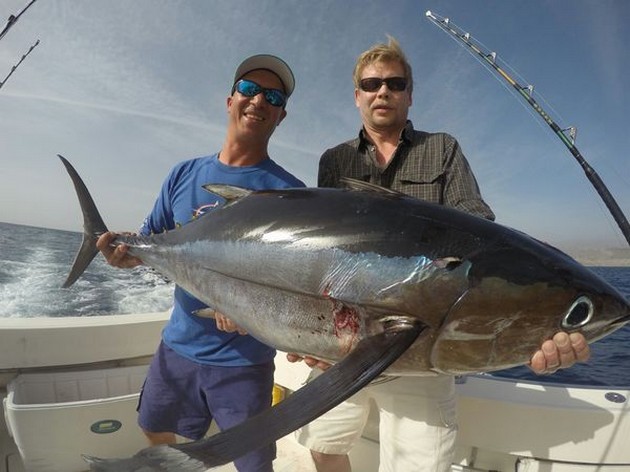 25 kg zware Albacore Tonijn voor Arto Pistola uit Finland Cavalier & Blue Marlin Sport Fishing Gran Canaria