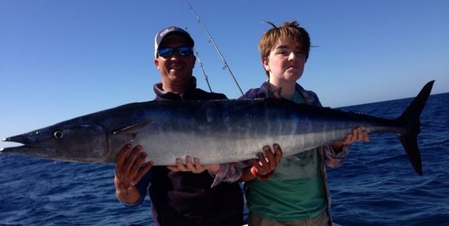 30 kg Wahoo caught by Fergus Cameron Cavalier & Blue Marlin Sport Fishing Gran Canaria