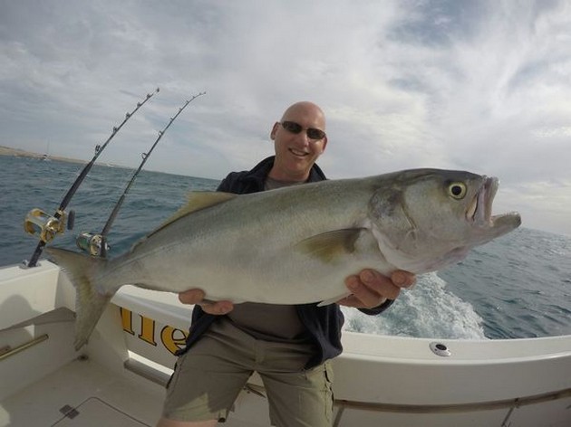 Blue fish - Bob van Dongen from Holland caught this large Blue fish Cavalier & Blue Marlin Sport Fishing Gran Canaria