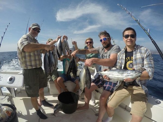 Skipjack Tuna - Satisfied anglers on board of the Cavalier Cavalier & Blue Marlin Sport Fishing Gran Canaria