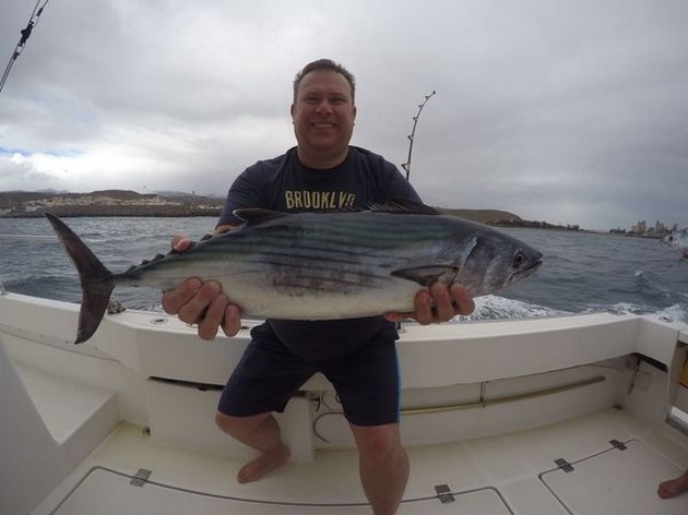 North Atlantic Bonito - Well done Ros from Sweden Cavalier & Blue Marlin Sport Fishing Gran Canaria