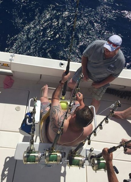Hooked Up - Oscar Storm from Holland on the boat Cavalier Cavalier & Blue Marlin Sport Fishing Gran Canaria