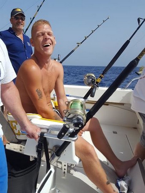 Wahoo voor Roland Spierings uit Holland Cavalier & Blue Marlin Sport Fishing Gran Canaria