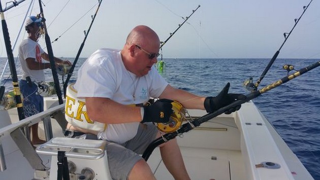 Roland Spierings released a 60 lbs White Marlin Cavalier & Blue Marlin Sport Fishing Gran Canaria