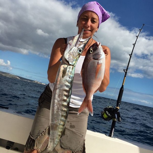 Barracuda caught by Claudia Wüst from Germany Cavalier & Blue Marlin Sport Fishing Gran Canaria