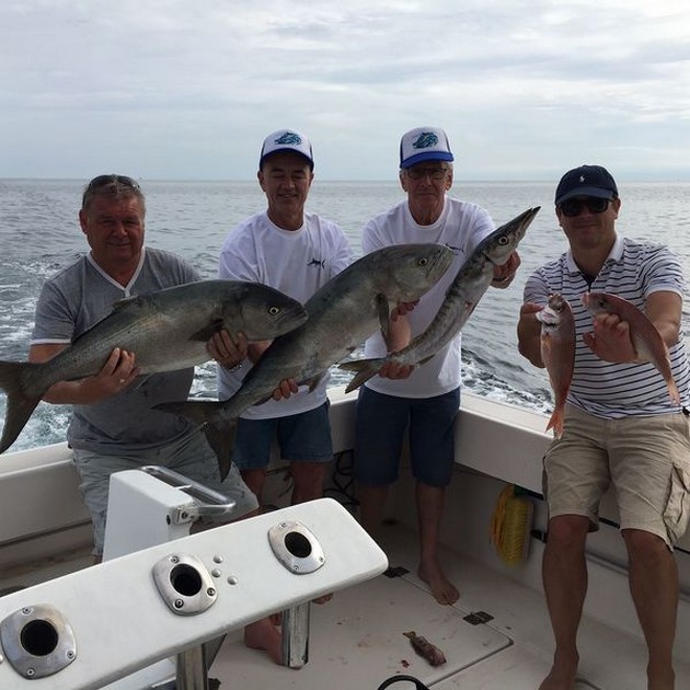 Well done - Satisfied fishermen on the boat Cavalier Cavalier & Blue Marlin Sport Fishing Gran Canaria