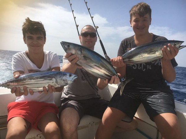 Satisfied fishermen - Satisfied anglers on board of the Cavalier Cavalier & Blue Marlin Sport Fishing Gran Canaria