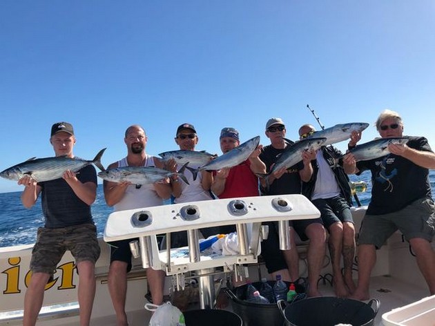 Great Catch - Satisfied anglers on board of the Cavalier Cavalier & Blue Marlin Sport Fishing Gran Canaria