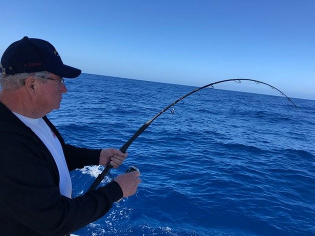 Hooked Up on light tackle. Super......! Cavalier & Blue Marlin Sport Fishing Gran Canaria