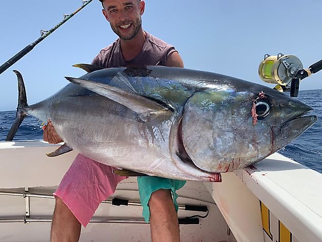 85 kg storögd tonfisk Cavalier & Blue Marlin Sport Fishing Gran Canaria