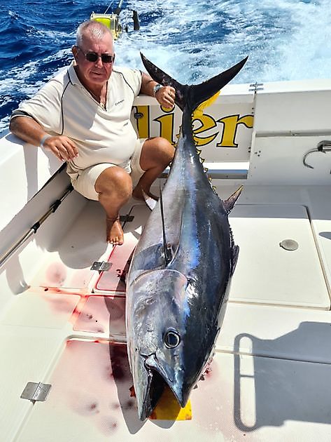 200 libras de atún ojo grande - Cavalier & Blue Marlin Sport Fishing Gran Canaria
