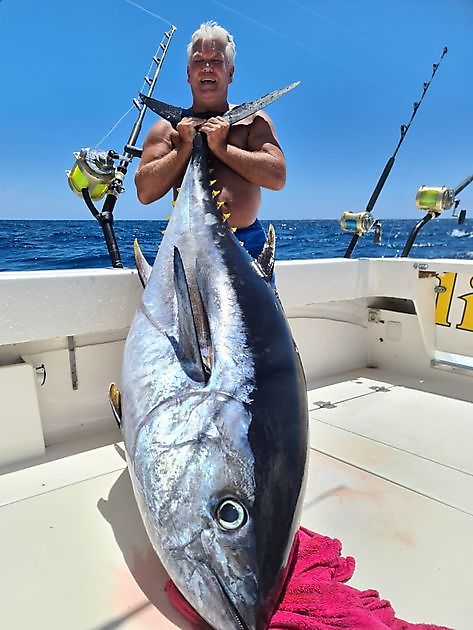 140 kg de atún patudo - 1/2 atún rojo - Pesca Deportiva Cavalier & Blue Marlin Gran Canaria