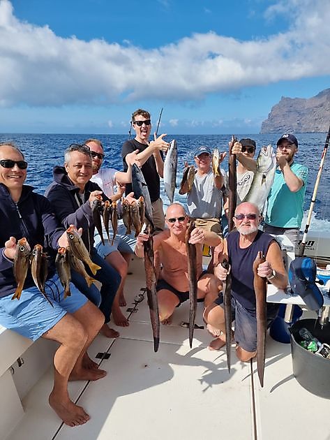 Pescadores satisfechos - Pesca Deportiva Cavalier & Blue Marlin Gran Canaria