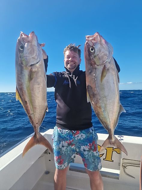 Buenas capturas de serviola - Cavalier & Blue Marlin Sport Fishing Gran Canaria