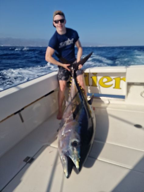 17/7 - Grootoogtonijn 100 kg. Cavalier & Blue Marlin Sport Fishing Gran Canaria