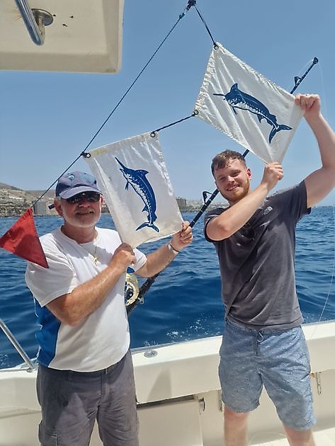 22/8 – Kavalier freigegeben 350 und 230 kg - Cavalier & Blue Marlin Sport Fishing Gran Canaria