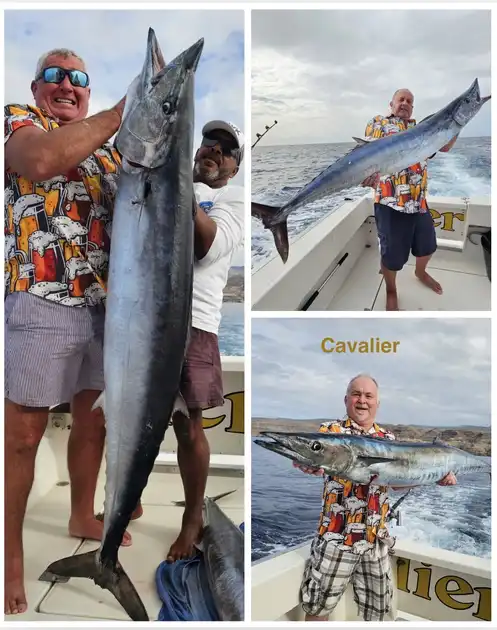 7/12 - 3 enormous wahoo! Cavalier & Blue Marlin Sport Fishing Gran Canaria