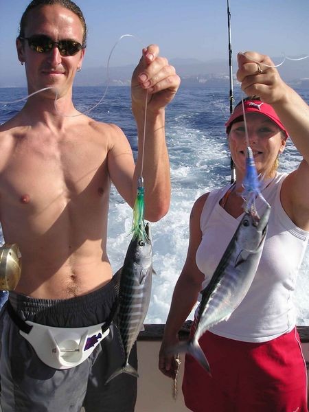 13/06 skipjack tonfisk Cavalier & Blue Marlin Sport Fishing Gran Canaria