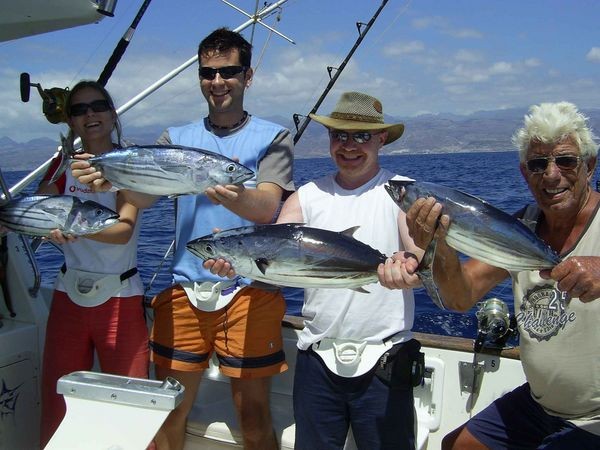 14/09 skipjack tuna Cavalier & Blue Marlin Sport Fishing Gran Canaria
