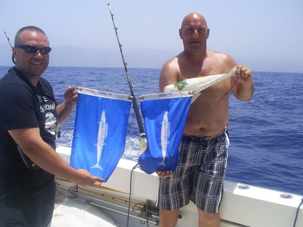 Clientes felices Pesca Deportiva Cavalier & Blue Marlin Gran Canaria
