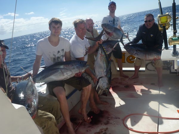 Satisfied Anglers - Satisfied anglers on board of the boat Cavalier Cavalier & Blue Marlin Sport Fishing Gran Canaria