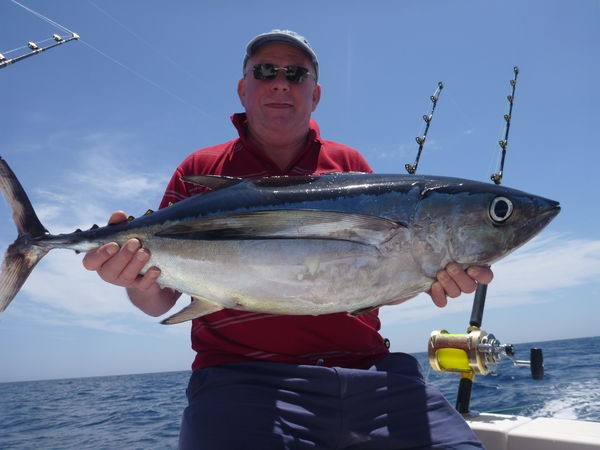 Albacore Tuna - Andy McDmerson on the boat Cavalier Cavalier & Blue Marlin Sport Fishing Gran Canaria
