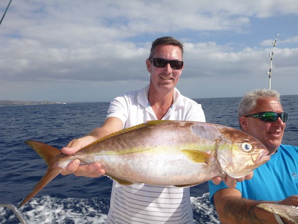 Amberjack caught by Mr Lambie from New Zealand Cavalier & Blue Marlin Sport Fishing Gran Canaria