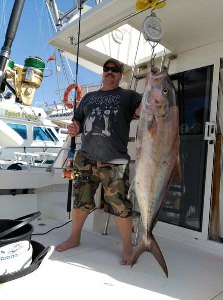 28 kg Amberjack von Juha Lindqvist aus Finnland gefangen Cavalier & Blue Marlin Sport Fishing Gran Canaria