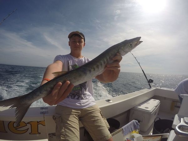 Barracuda caught by Willy Kloohs from Germany Cavalier & Blue Marlin Sport Fishing Gran Canaria
