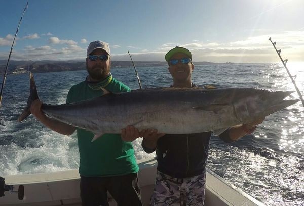 30 kg Wahoo caught by Marco from Germany Cavalier & Blue Marlin Sport Fishing Gran Canaria