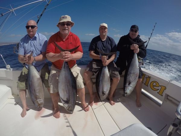 Albacore Tuna - Beautiful catch for these 4 anglers Cavalier & Blue Marlin Sport Fishing Gran Canaria