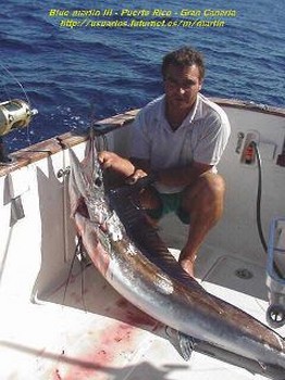 spearfish - died behind the boat Cavalier & Blue Marlin Sport Fishing Gran Canaria