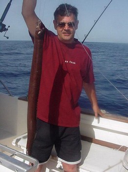 brown moray eel Cavalier & Blue Marlin Pesca sportiva Gran Canaria