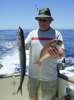 red snapper & baracuda Cavalier & Blue Marlin Sport Fishing Gran Canaria