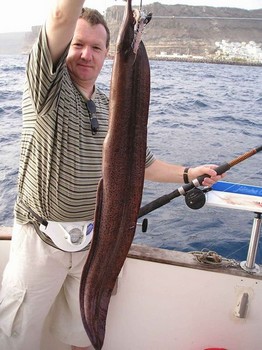 25/03 brown moray Cavalier & Blue Marlin Sport Fishing Gran Canaria