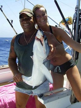 22/07 blue shark Cavalier & Blue Marlin Sport Fishing Gran Canaria