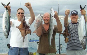 26/01 happy fishermen Cavalier & Blue Marlin Sport Fishing Gran Canaria