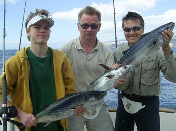 14/02 happy fishermen Cavalier & Blue Marlin Sport Fishing Gran Canaria